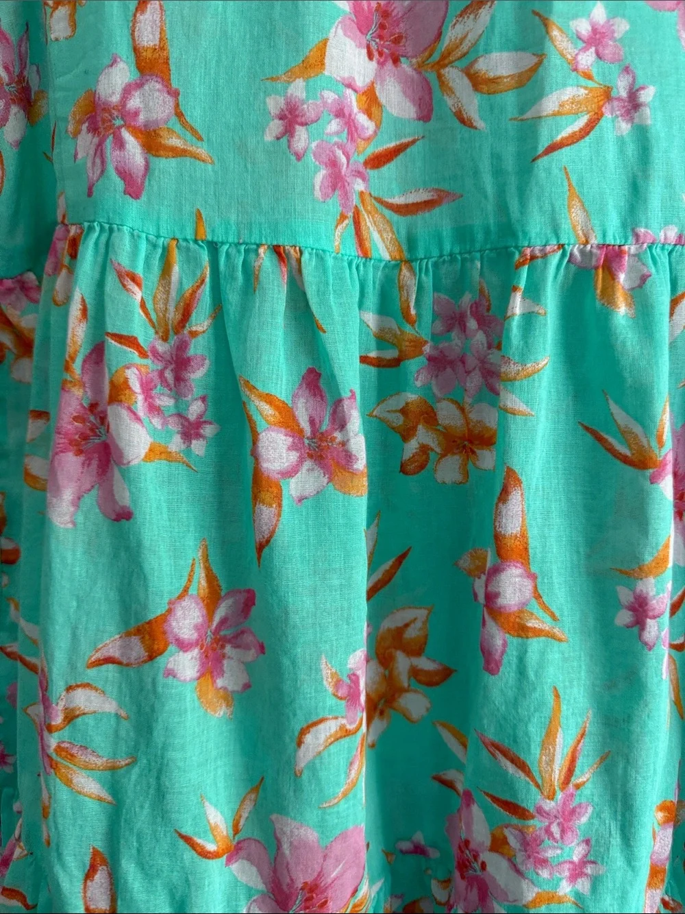 J. Crew aqua floral
